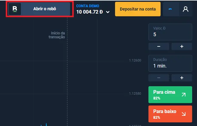 Acessando a conta da Olymp Trade