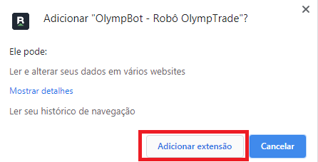 Clique em Adicionar extensão