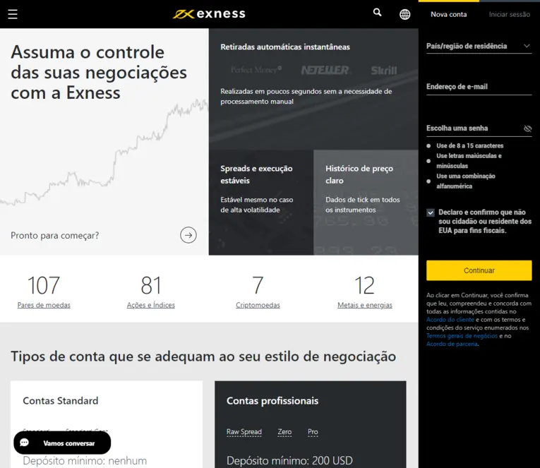 Como se registrar exness e começar