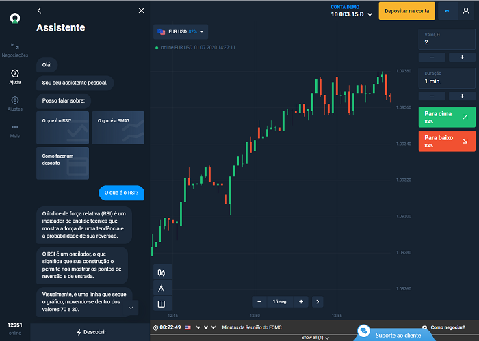 você consegue entrar em contato com um especialista do suporte