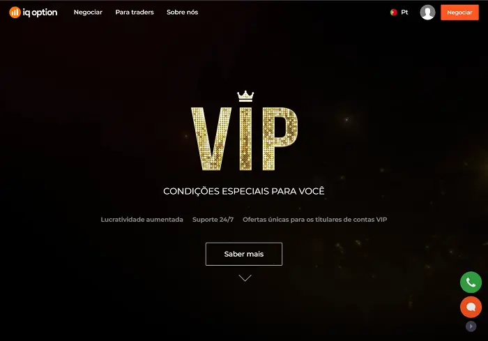 conta VIP na IQ Option